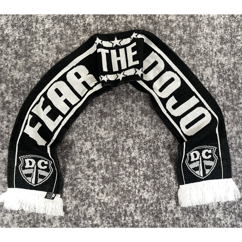 DC Current Fan Scarf NWL Ultimate Frisbee Black Gray White